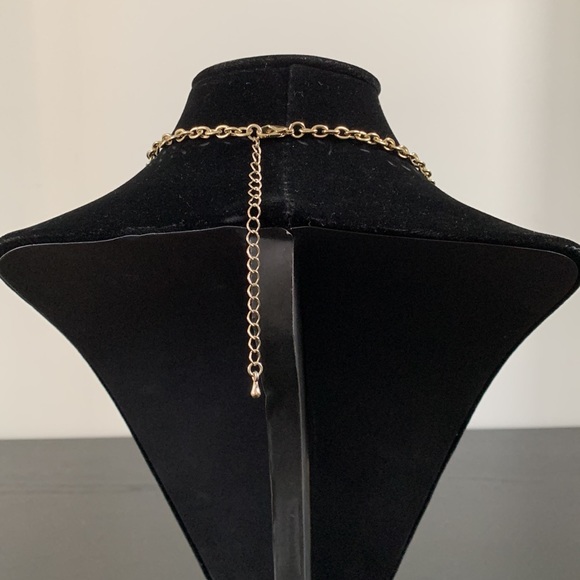 CHARMING CHARLIE teal and blue statement necklace - Picture 3 of 6